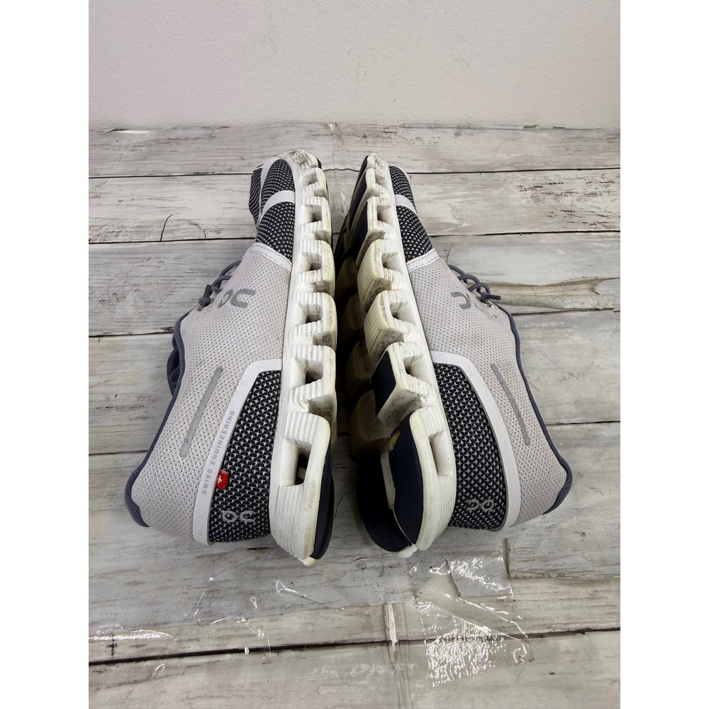 On Cloud Women Running Shoes Blue Gray Swiss Engineering Sneakers